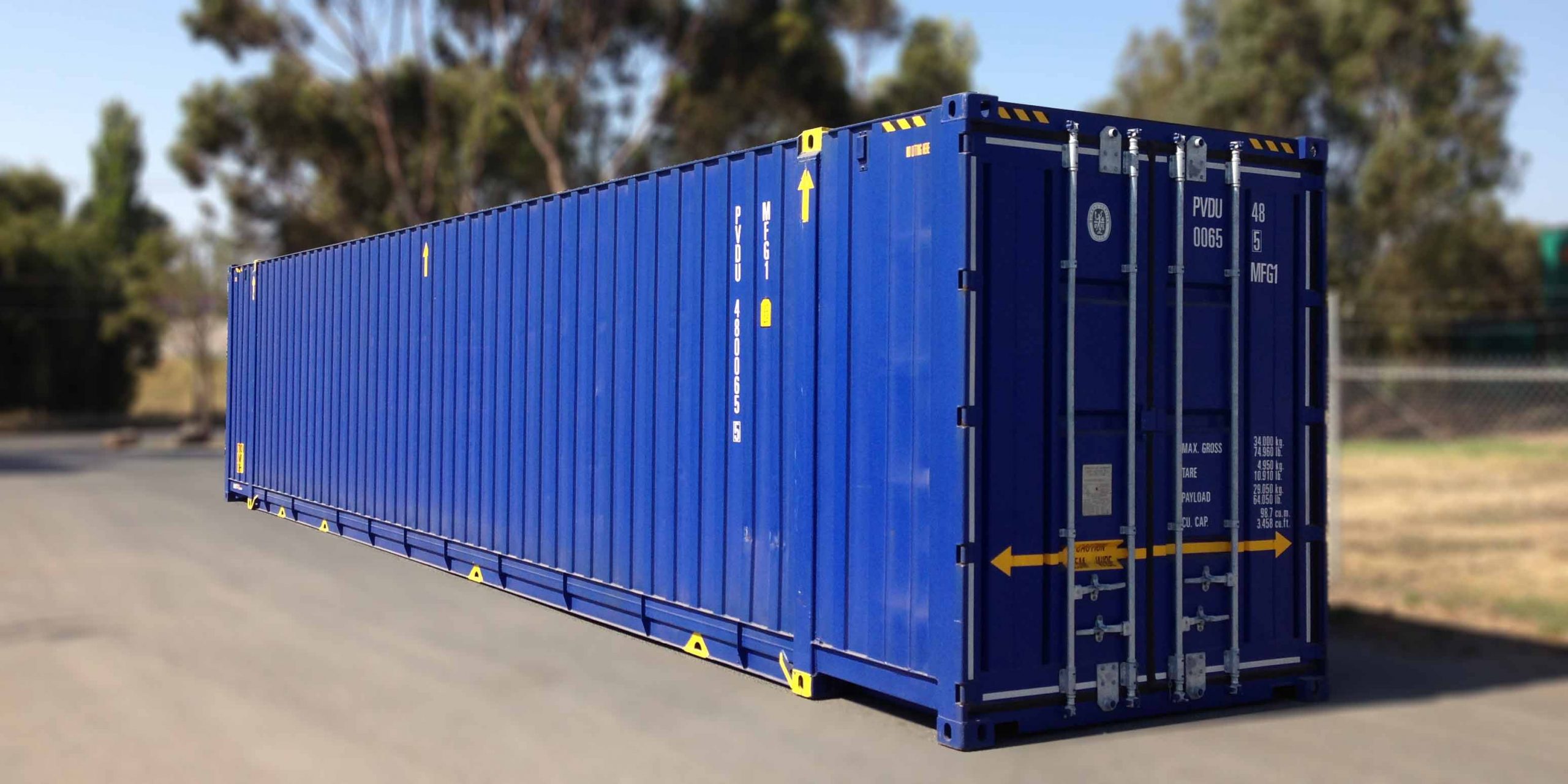 dry freight shipping container